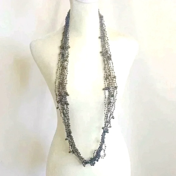 Vintage Handcrafted Crosia Work necklace - Picture 2 of 4